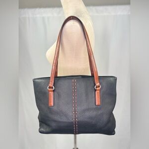 Vintage Fossil Leather Tote